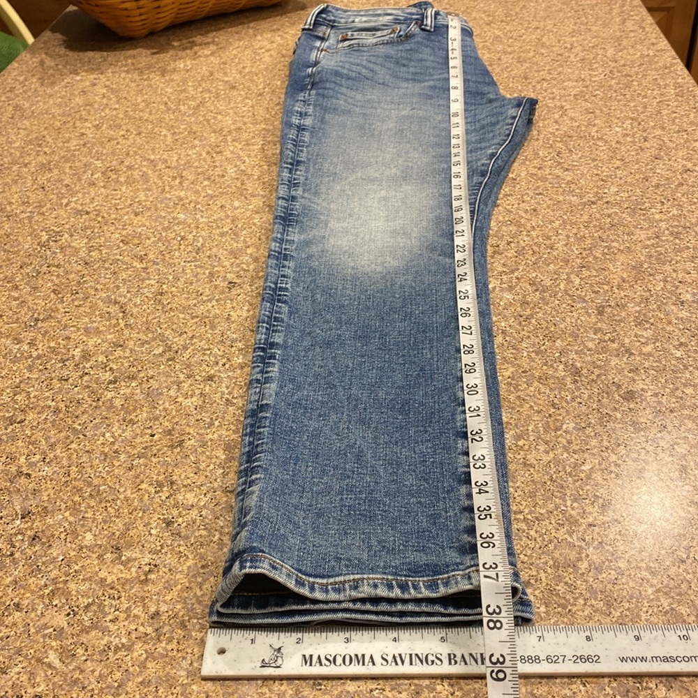 American Eagle Airflex+ Slim Blue Jeans Tag Says 33x30 - Picture 11 of 17